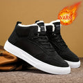 Women's Cold-Weather Lace-Up Trainers with Soft Lining - Black