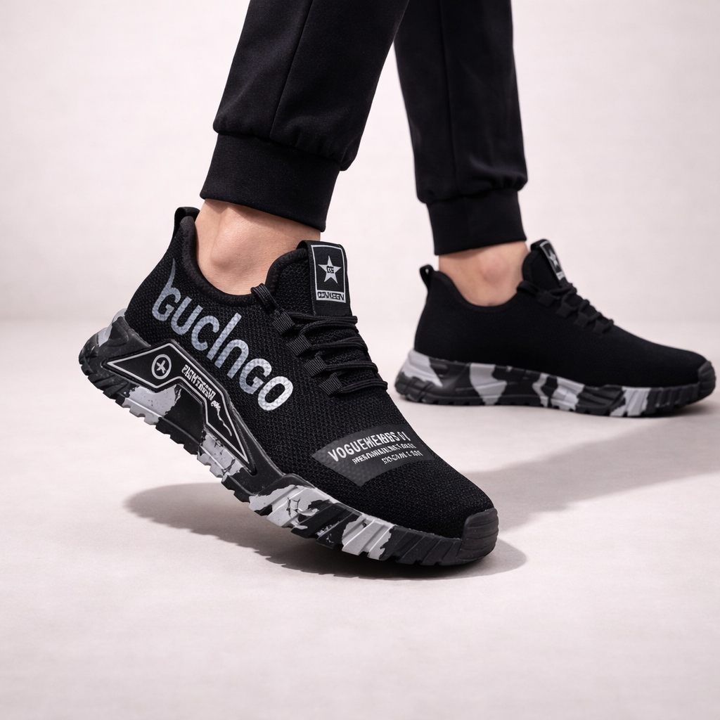 Men's Printed Safety Work Trainers Protective Lightweight Shoes
