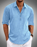 Men's Structured Everyday Smart Shirt - Blue