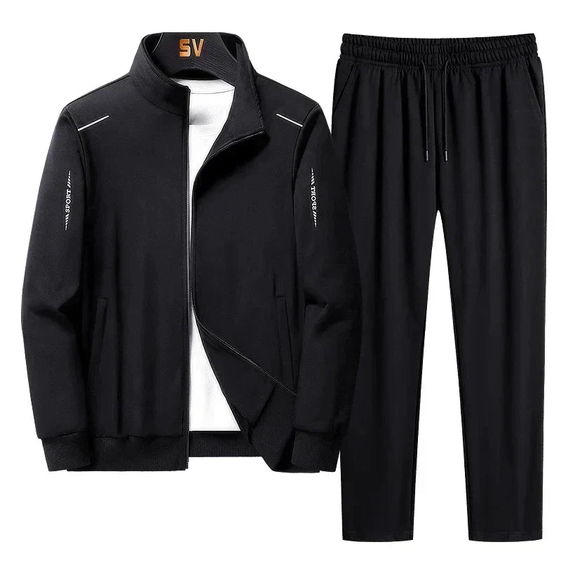 Men's Tracksuit Set with Zip Jacket Regular Fit