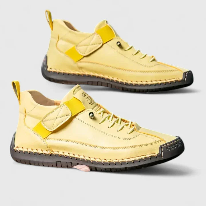 Women's Lightweight Cushioned Walking Trainers - Yellow