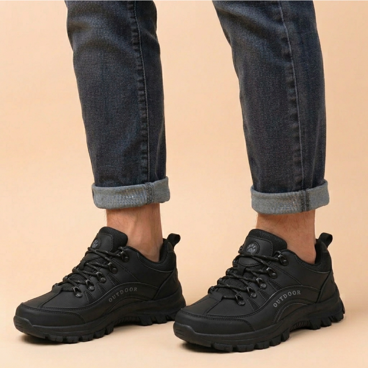Men's Rugged Outdoor Walking Hiking Trail Shoes