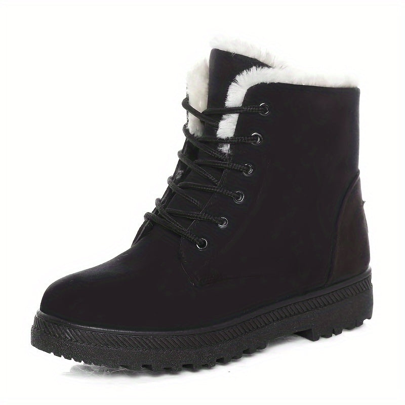 Women's Everyday Lace-Up Ankle Boots with Cosy Lining