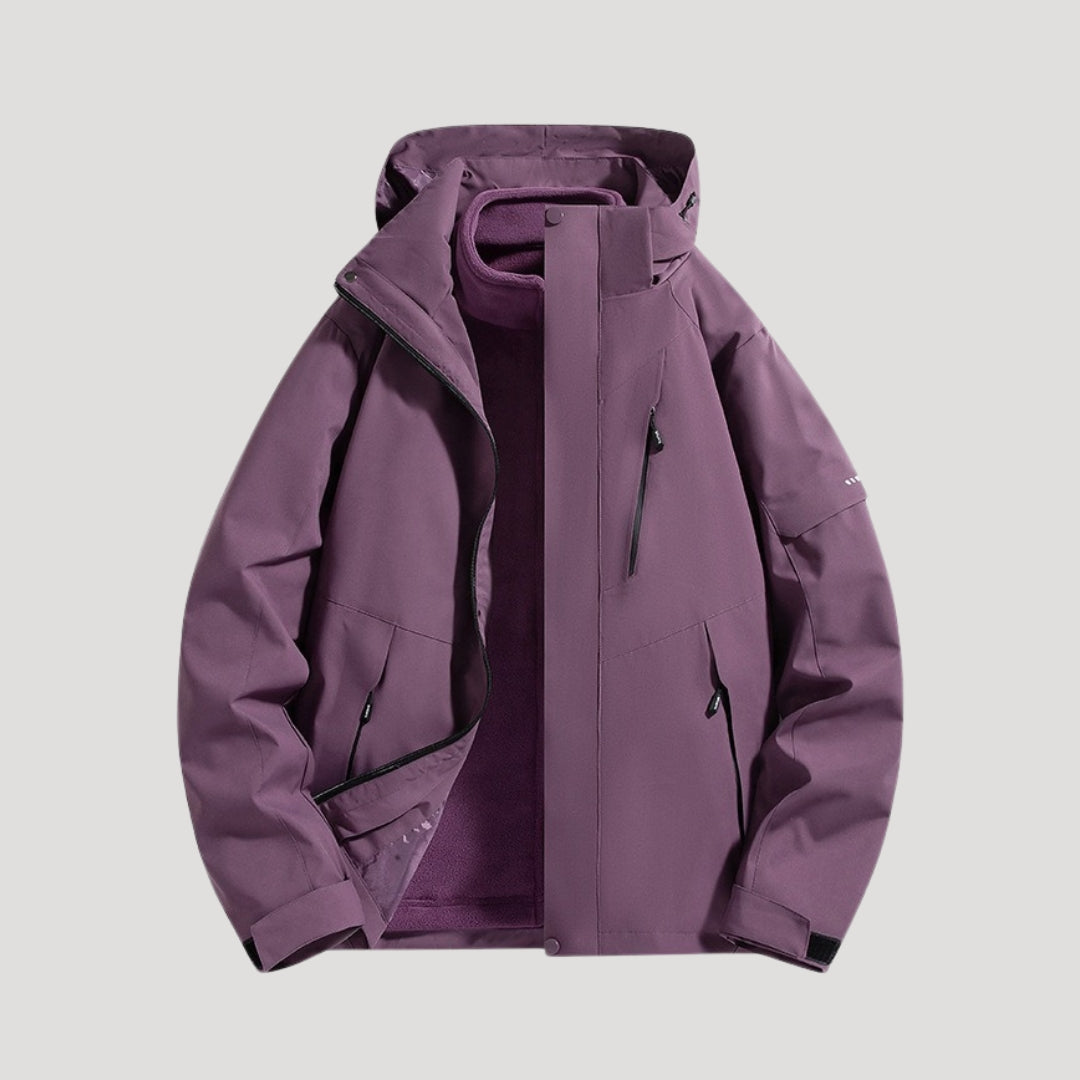 Women's Waterproof Hooded Windbreaker Jacket – Lightweight Outdoor