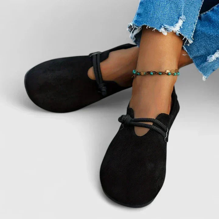 Women's Cushioned Orthopedic Lace Detail Loafers