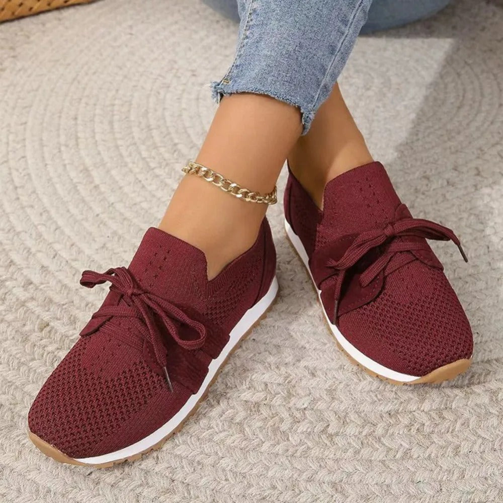 Women's Laceless Supportive Trainers with Grippy Sole