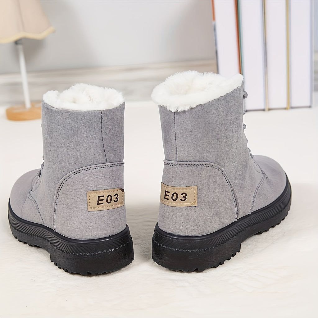 Women's Everyday Lace-Up Ankle Boots with Cosy Lining