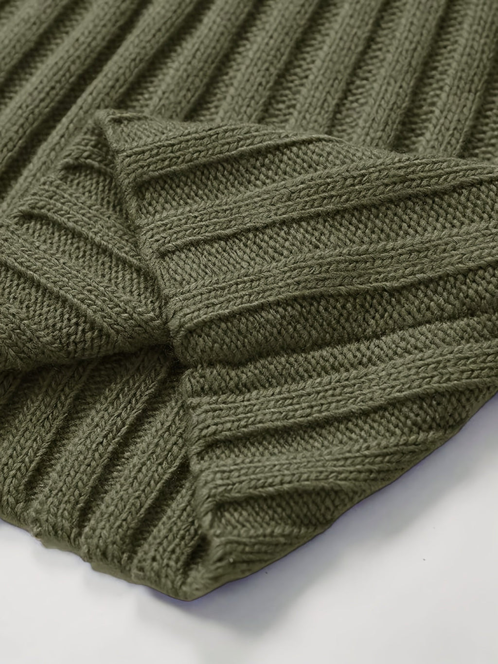 Women's Relaxed Rib Knit High Neck Jumper