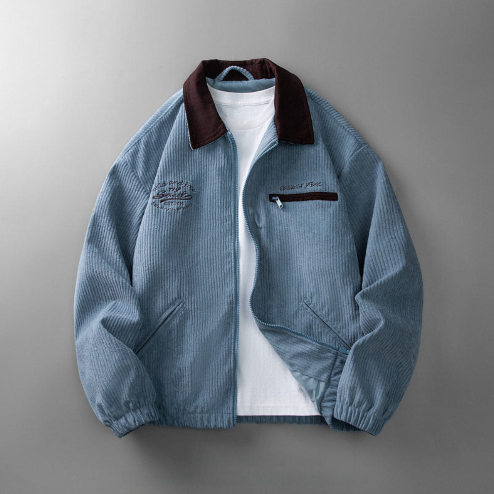 Men's Lightweight Zip Jacket Smart Casual Layer for Transitional