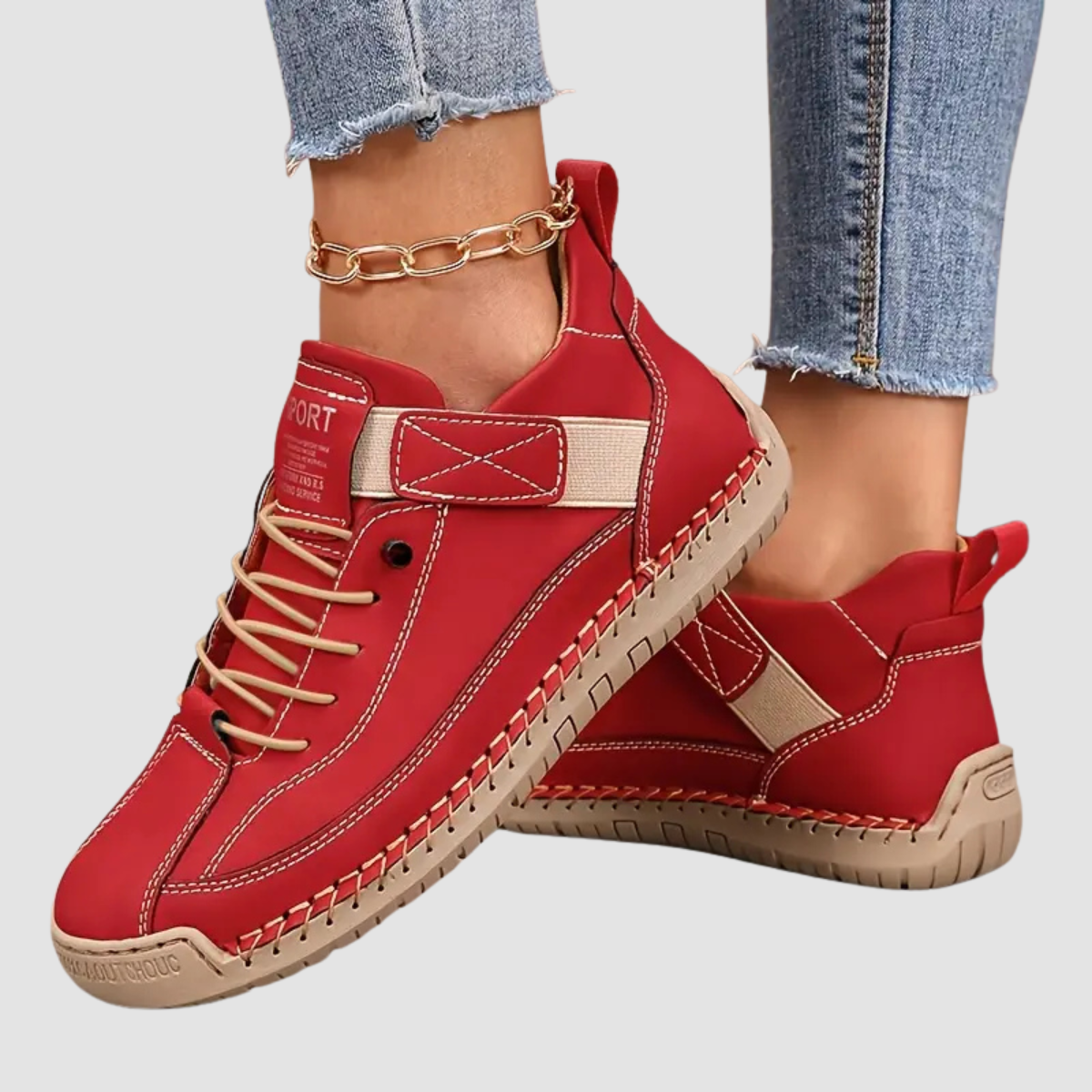 Women's Orthopedic Leather Sneakers Everyday Comfort