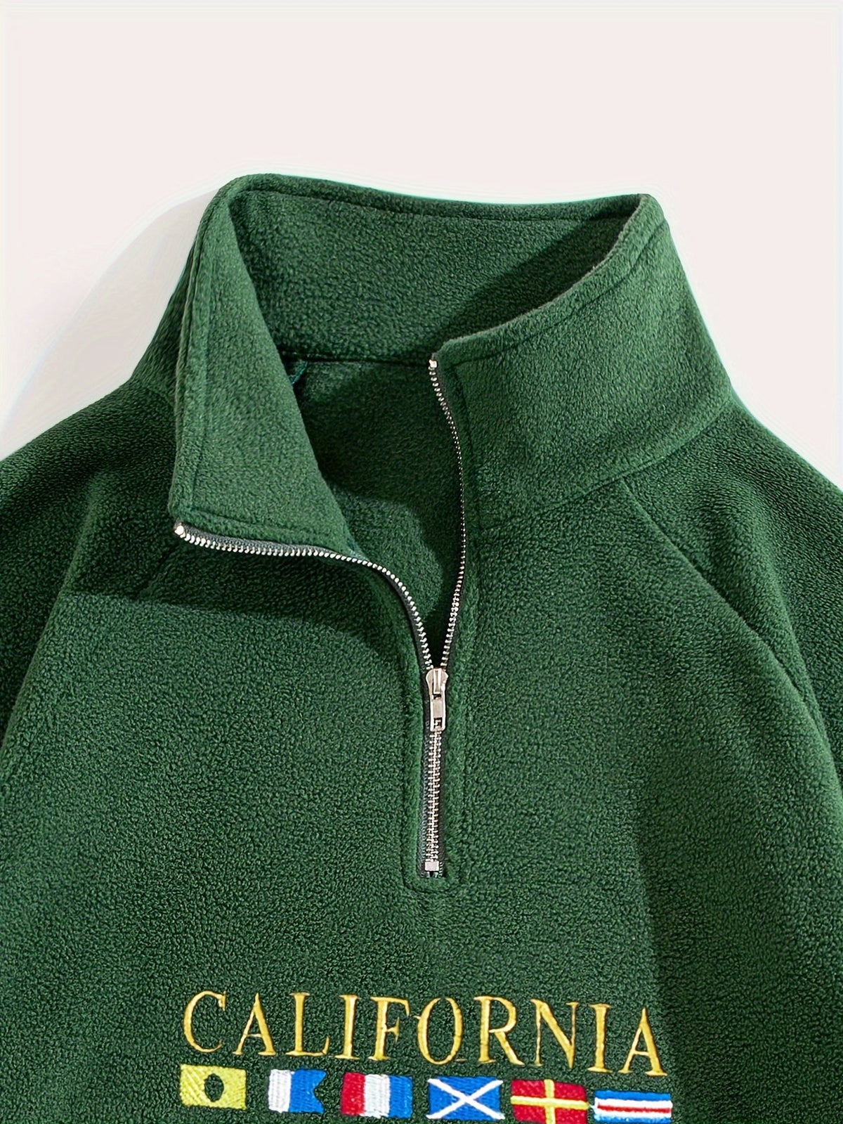 Women's Brushed Stand Collar Zip Neck Pullover