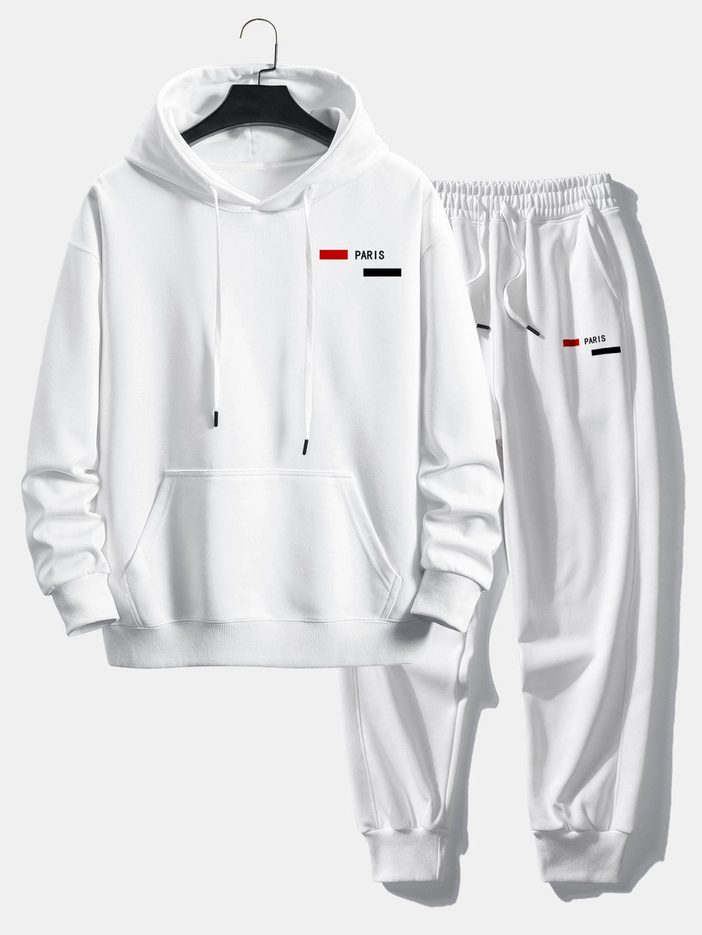 Men's Relaxed Fit Tracksuit Cotton Blend Hoodie and Joggers