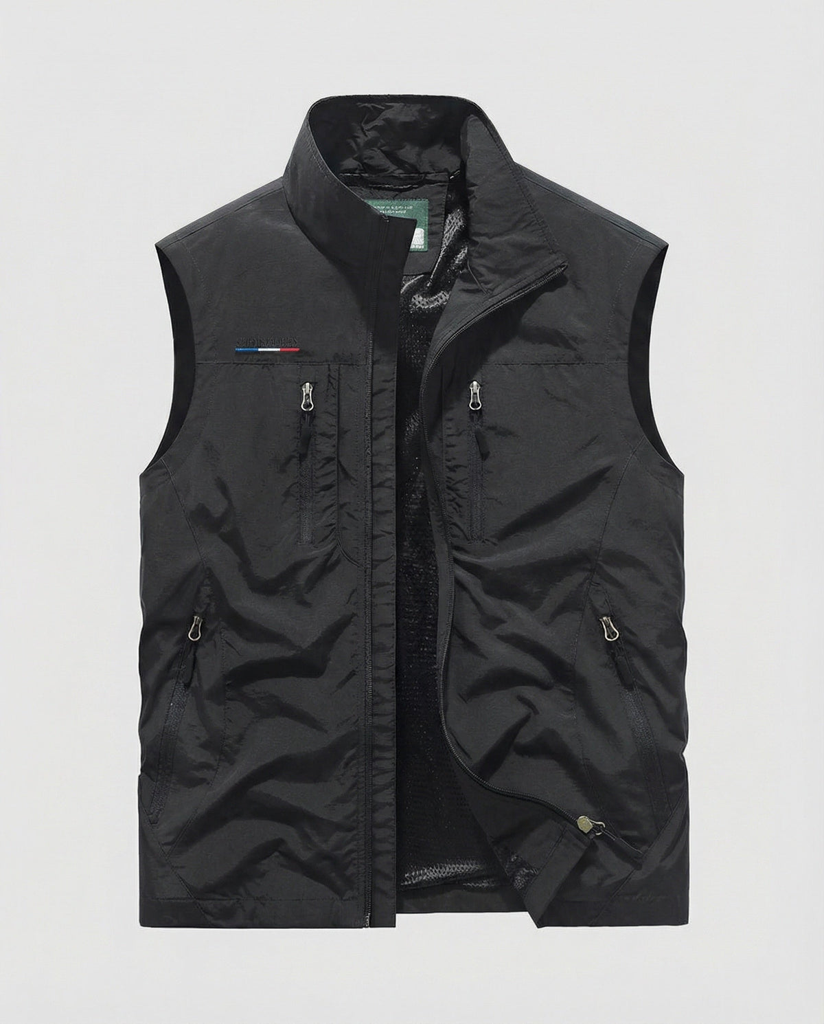 Men's Lightweight Utility Gilet Multi Pocket Zip Up Layer