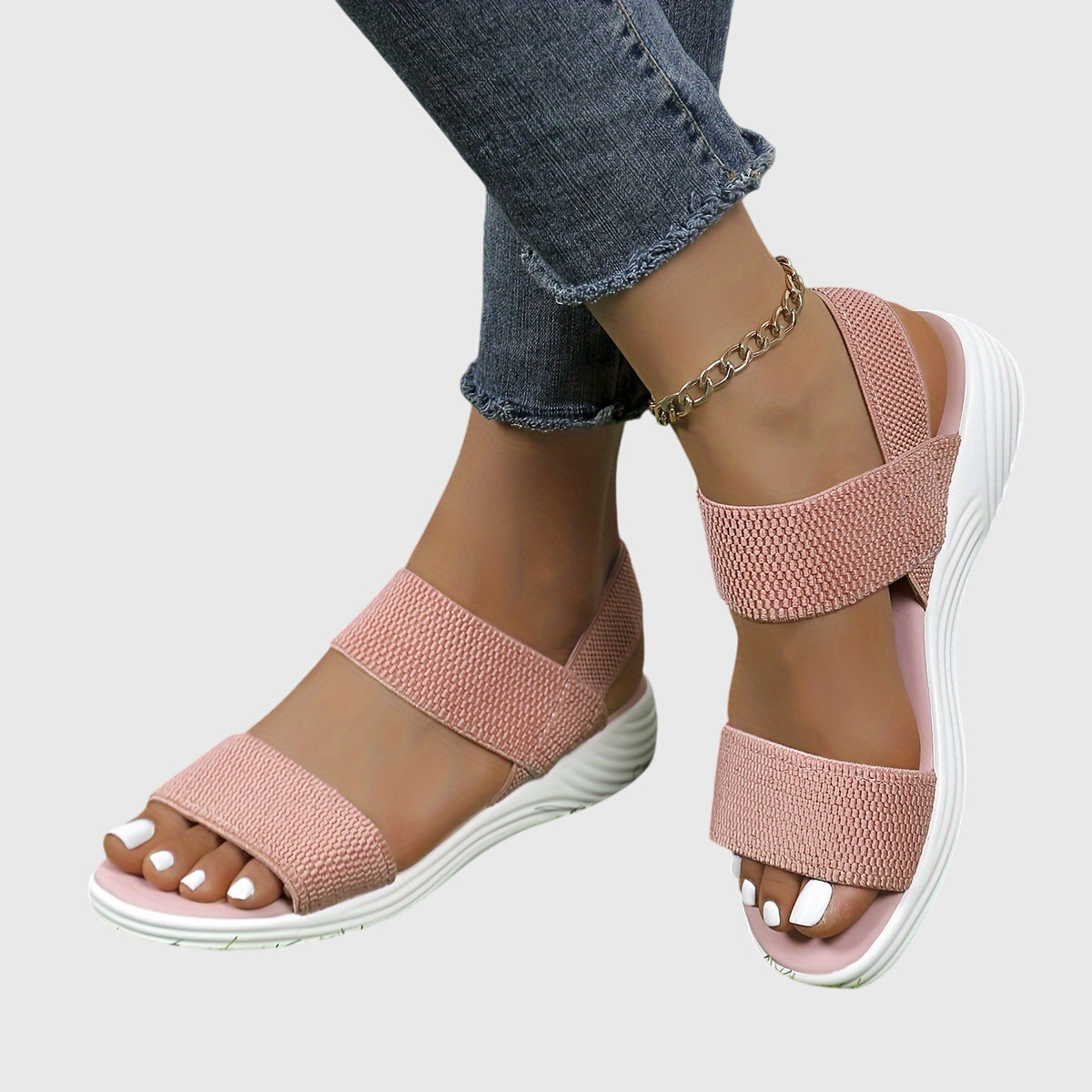 Women's Orthopedic Sandals in Light Brown