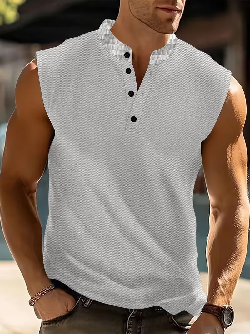 Men's Airy Lightweight Tank Top - Grey