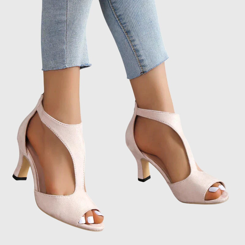 Women's Lightweight Flexible Comfort Heels with Steady Base