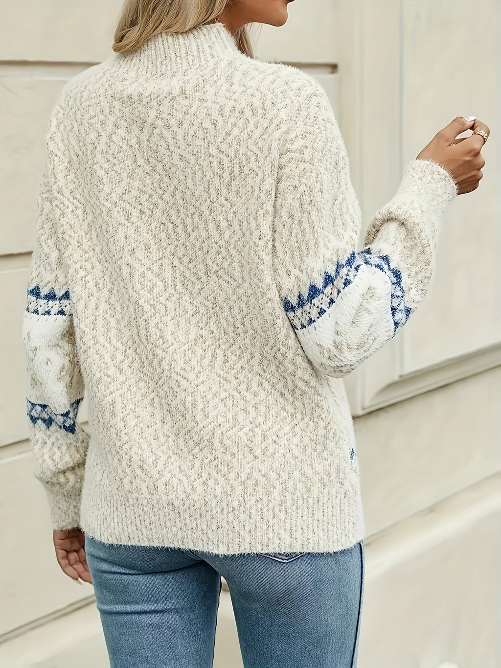 Women's Festive Fair Isle Jumper with Snowflake Motif