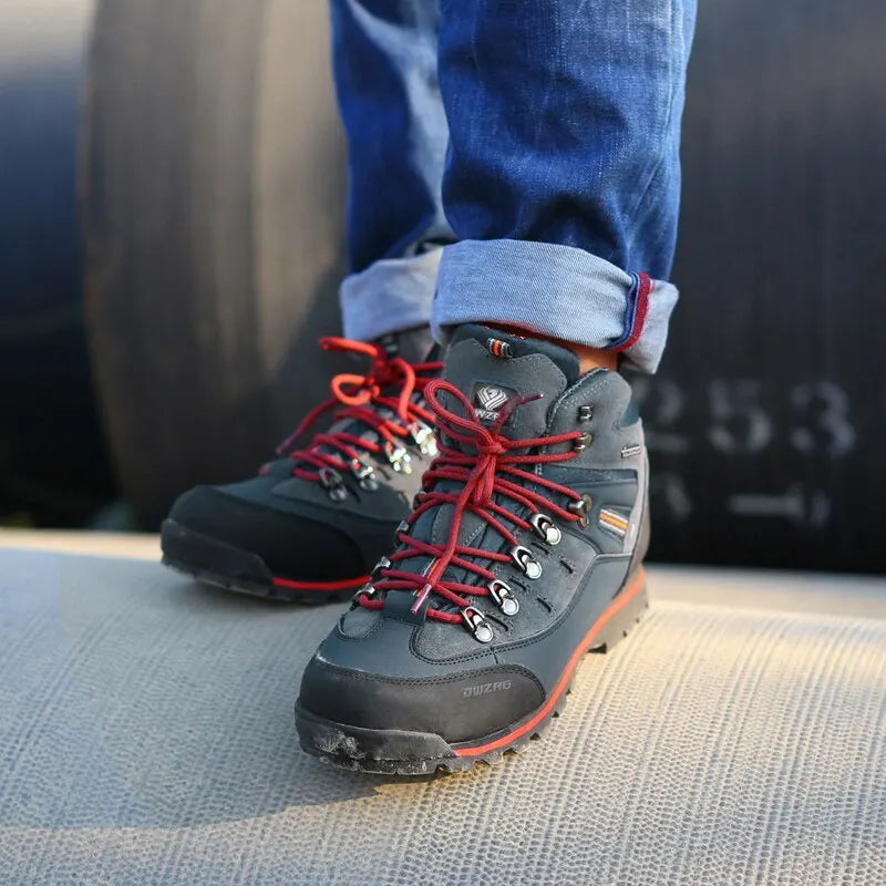 Men's Hiking Boots Rugged High Top Outdoor Shoes