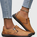 Women's Natural-Feel Roomy Toe Comfort Shoes - Brown
