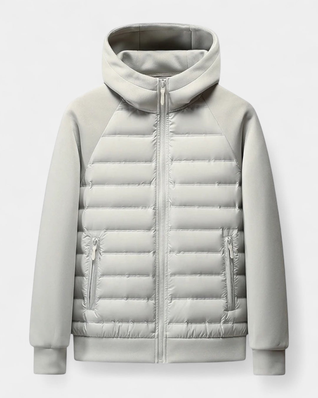 Men's Hooded Hybrid Softshell Jacket Lightweight Autumn Winter Layer