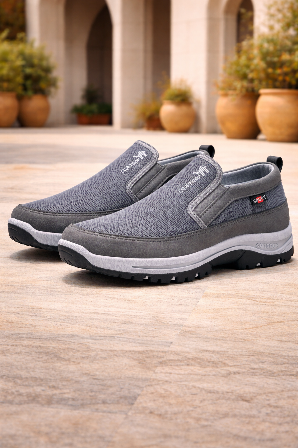 Men's Slip On Orthopedic Walking Shoes Cushioned Outdoor Comfort