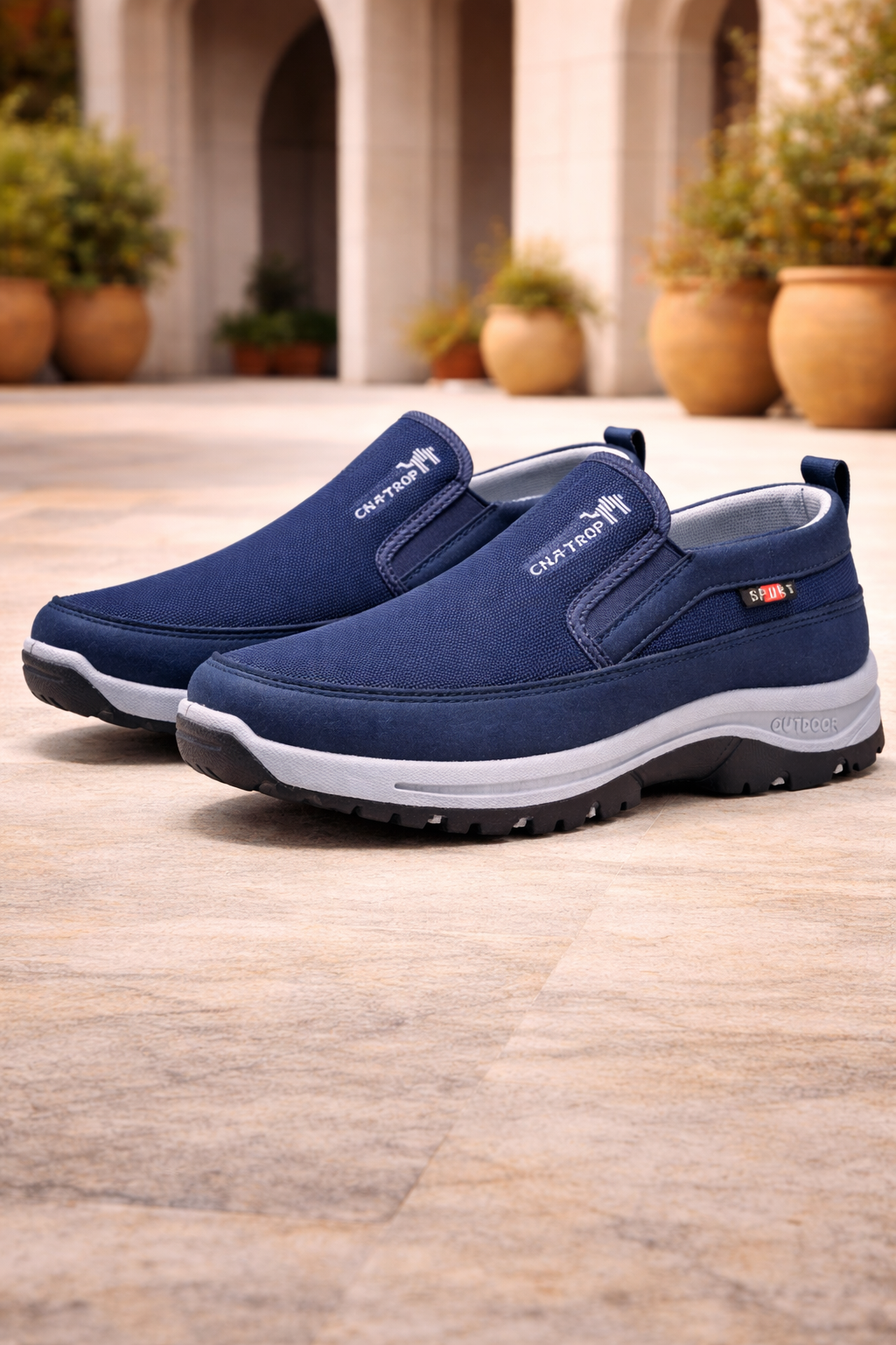 Men's Slip On Orthopedic Walking Shoes Cushioned Outdoor Comfort