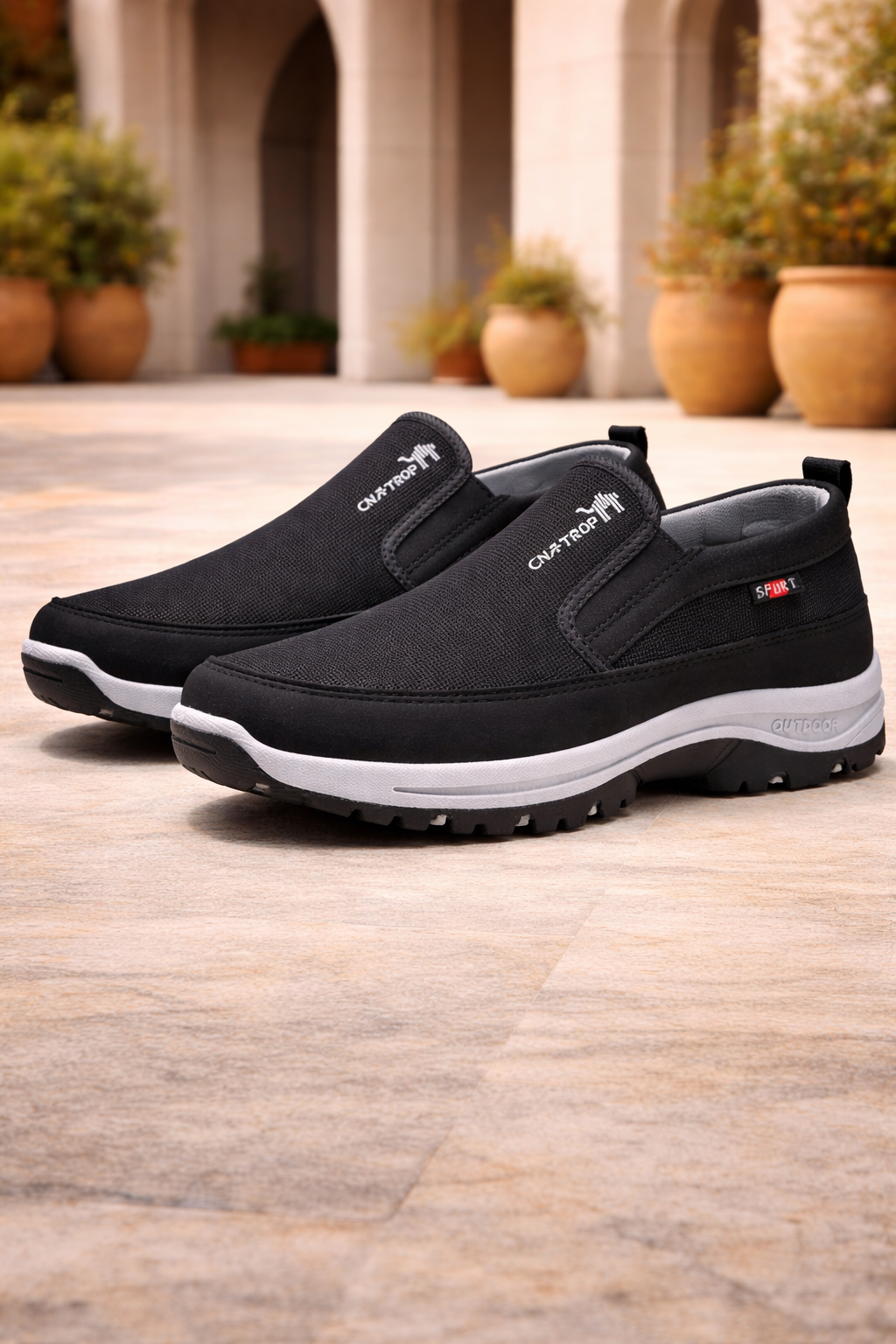 Men's Slip On Orthopedic Walking Shoes Cushioned Outdoor Comfort