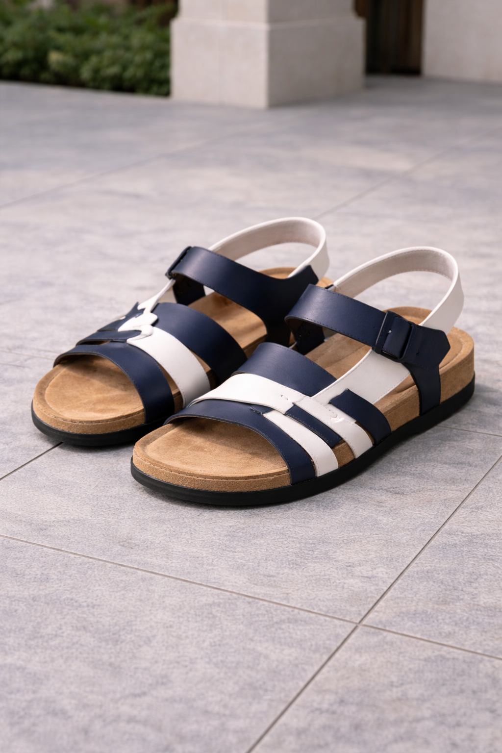 Men's Woven Strap Buckle Sandals Casual Summer Footwear