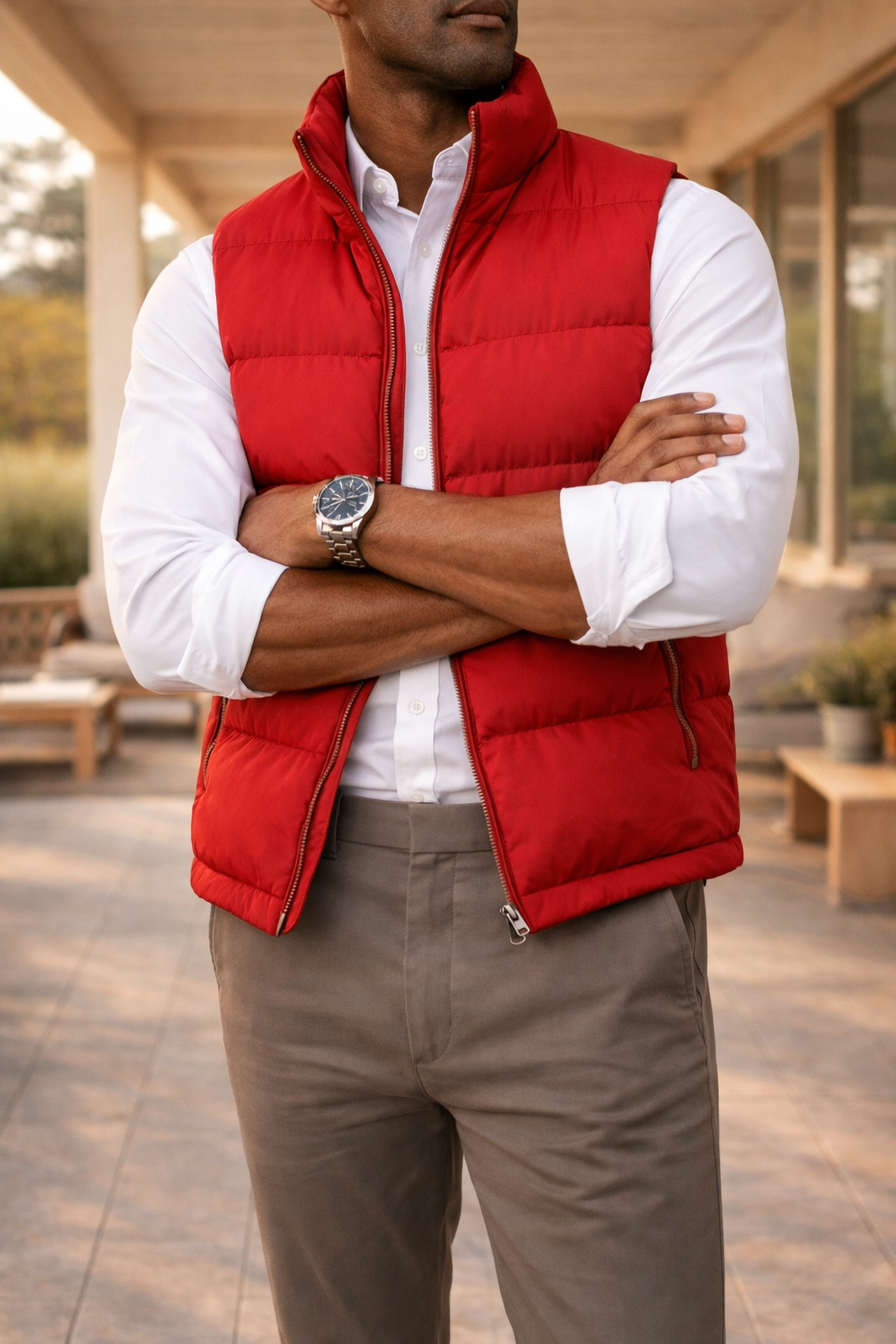 Men's Quilted Zip Bodywarmer Lightweight Padded Gilet Vest