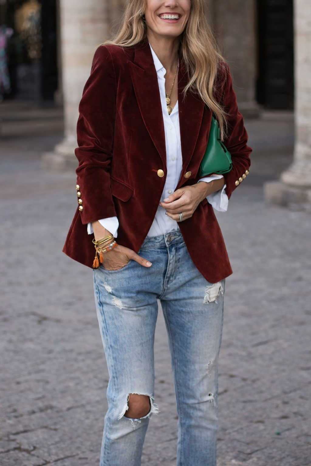 Women's Velvet Evening Blazer with Subtle Sheen
