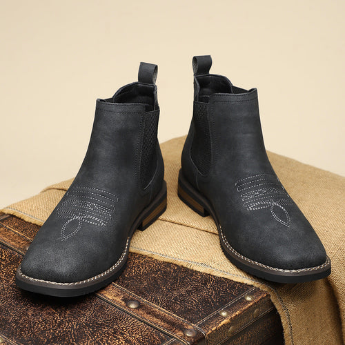 Men's Classic Chelsea Boots Comfortable Smart Casual Leather Footwear