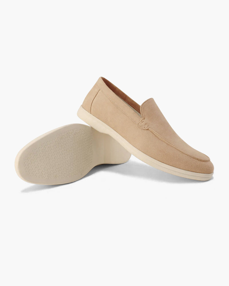 Men's Suede Slip On Loafers Casual Comfort Everyday Shoes