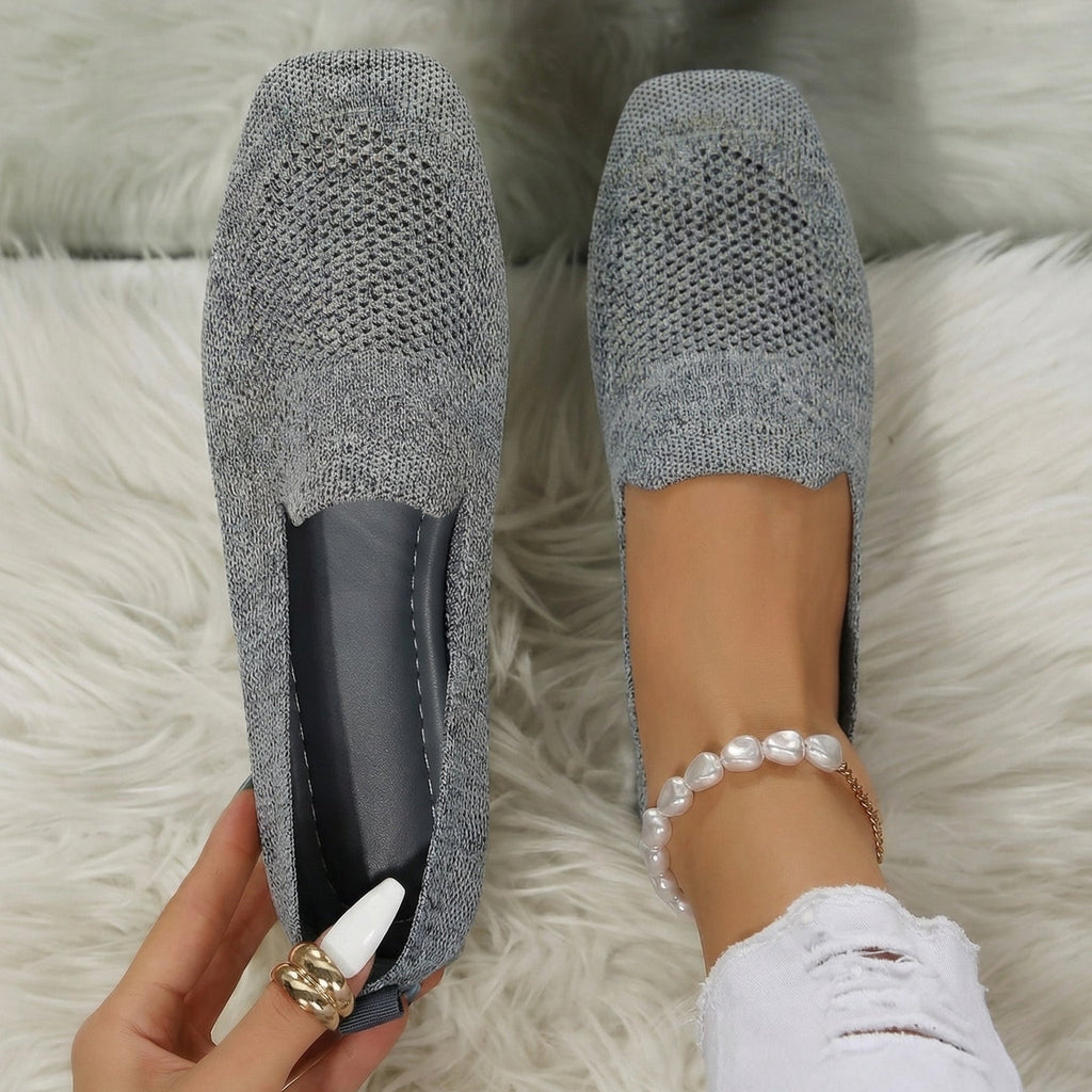 Women's Shock-Absorbing Low-Heel Comfort Shoes - Grey