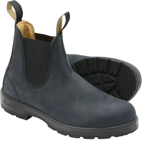 Men's Waterproof Chelsea Boots Slip On Vegan Leather Footwear