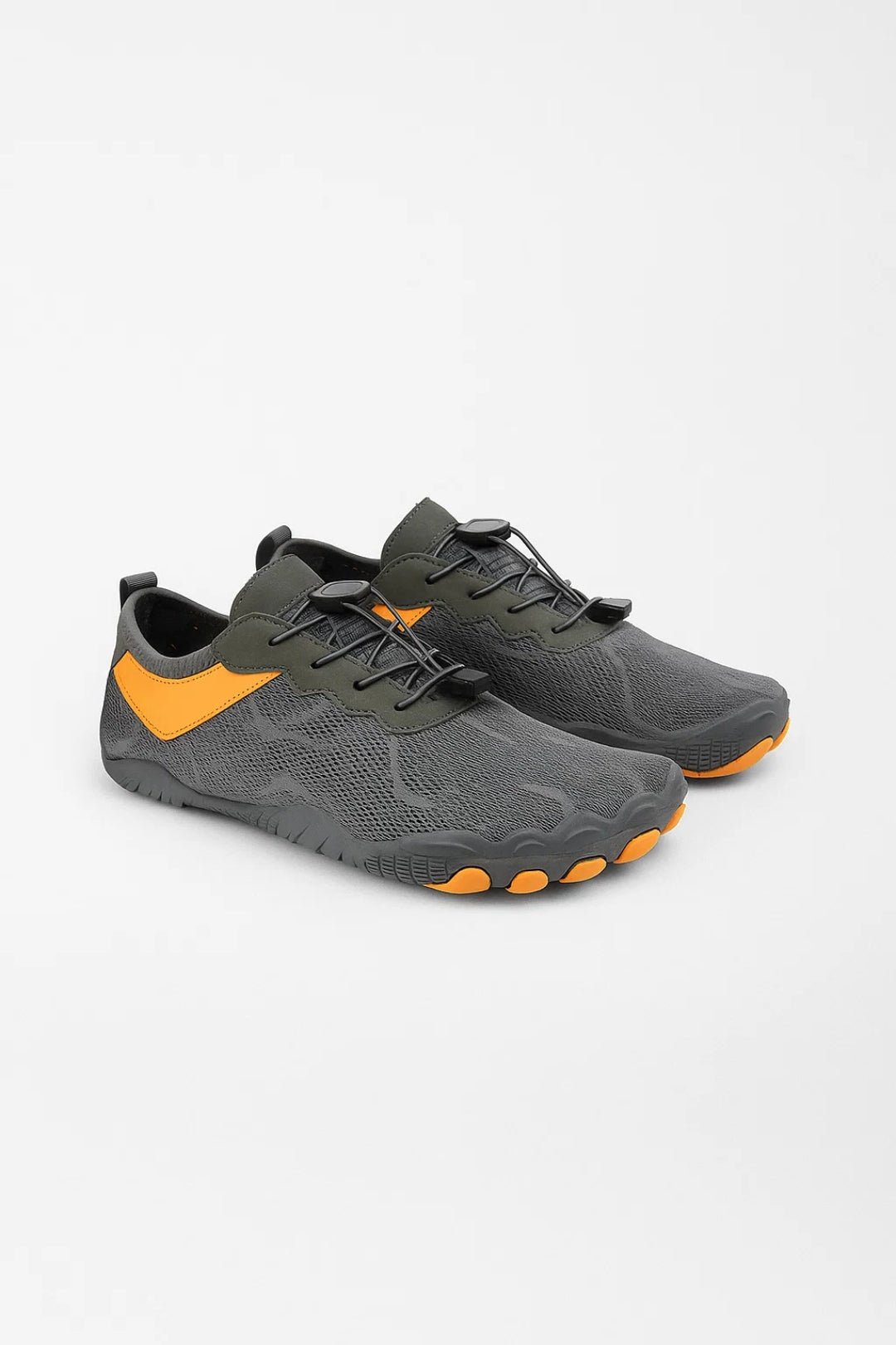Men's Barefoot Sneakers Toggle Lace Grip Walking Shoes