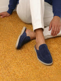 Men's Suede Look Mule Loafers Lightweight Slip On Shoes