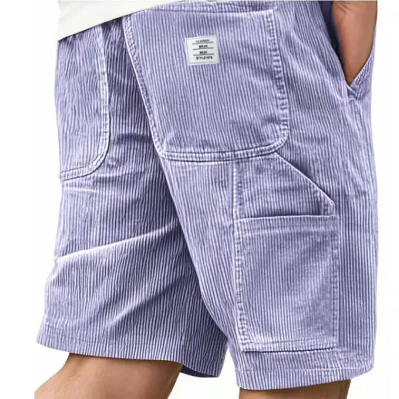 Men's Long Length Cargo Shorts Lightweight Quick Drying Multi