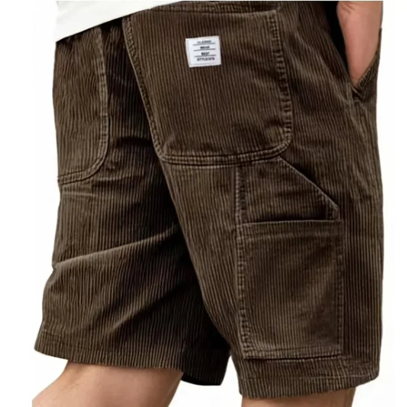 Men's Long Length Cargo Shorts Lightweight Quick Drying Multi