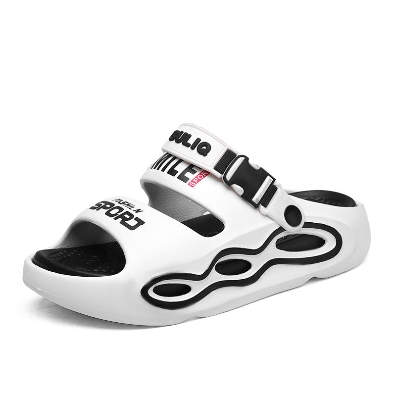 Men's Colourblock Platform Sandals Breathable Casual Summer Slides