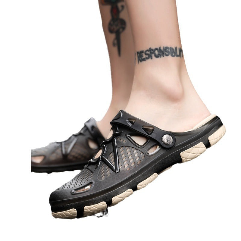 Men's Vented Closed Toe Slingback Sandals