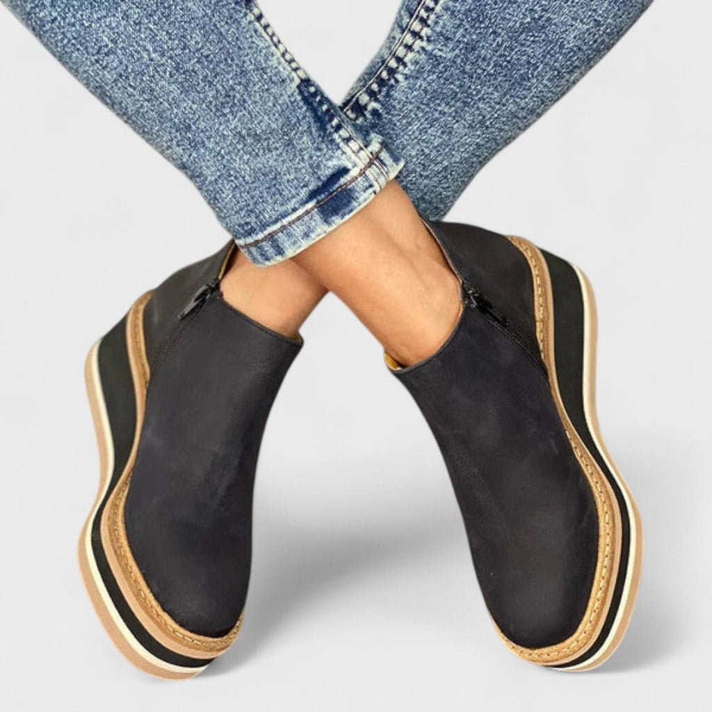 Women's All-Weather Zip-Up Comfort Shoes