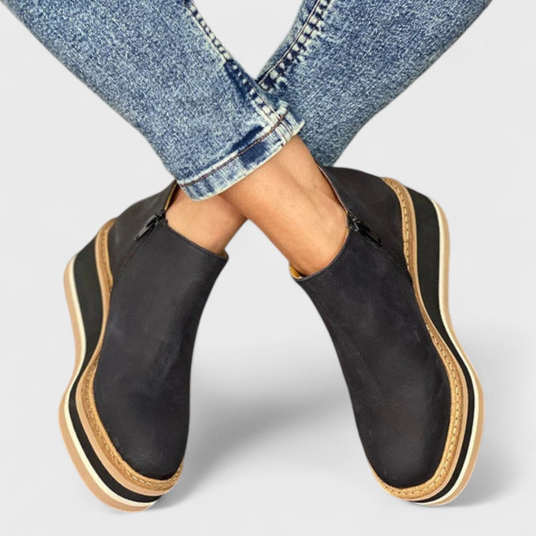 Women's All-Weather Zip-Up Comfort Shoes