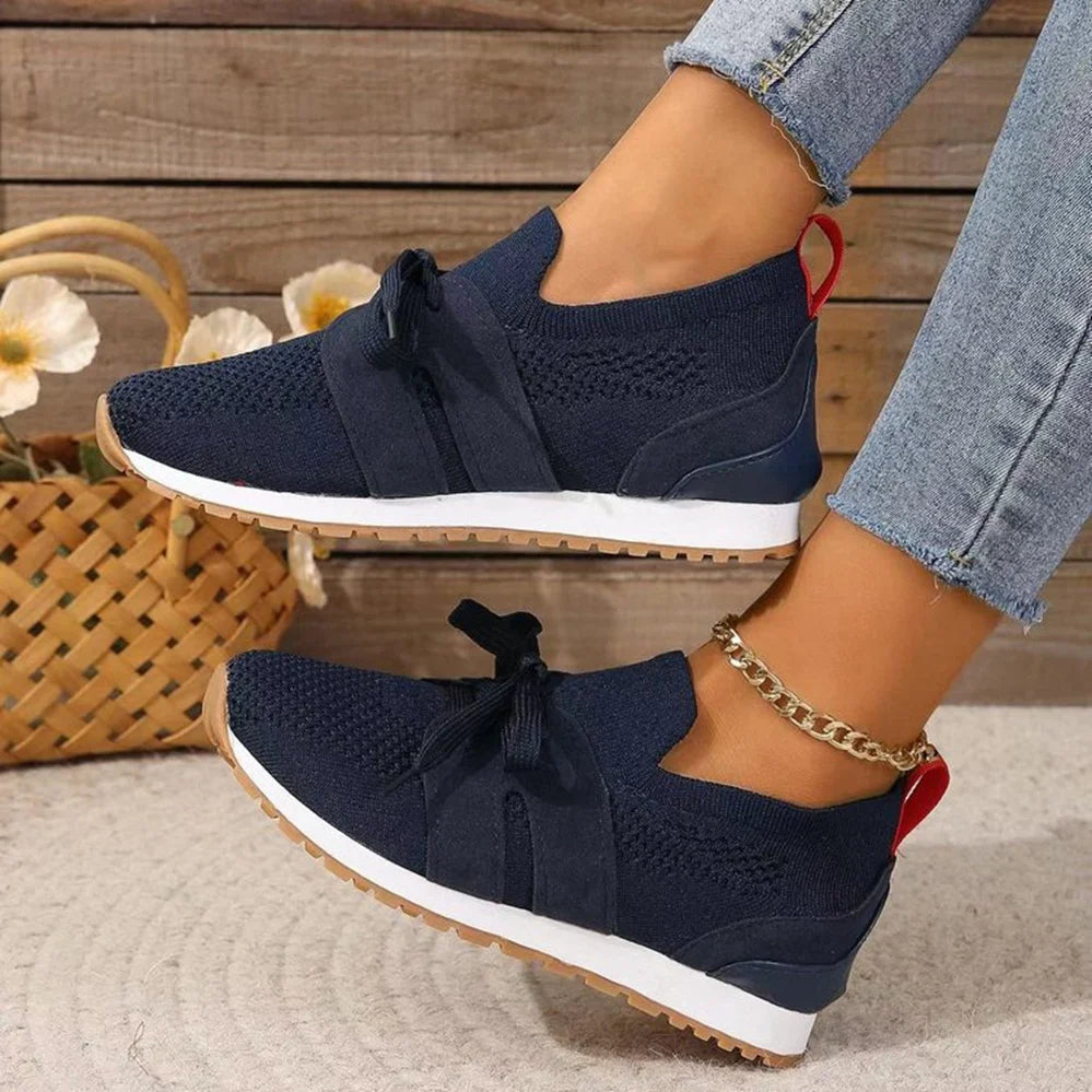 Women's Laceless Supportive Trainers with Grippy Sole