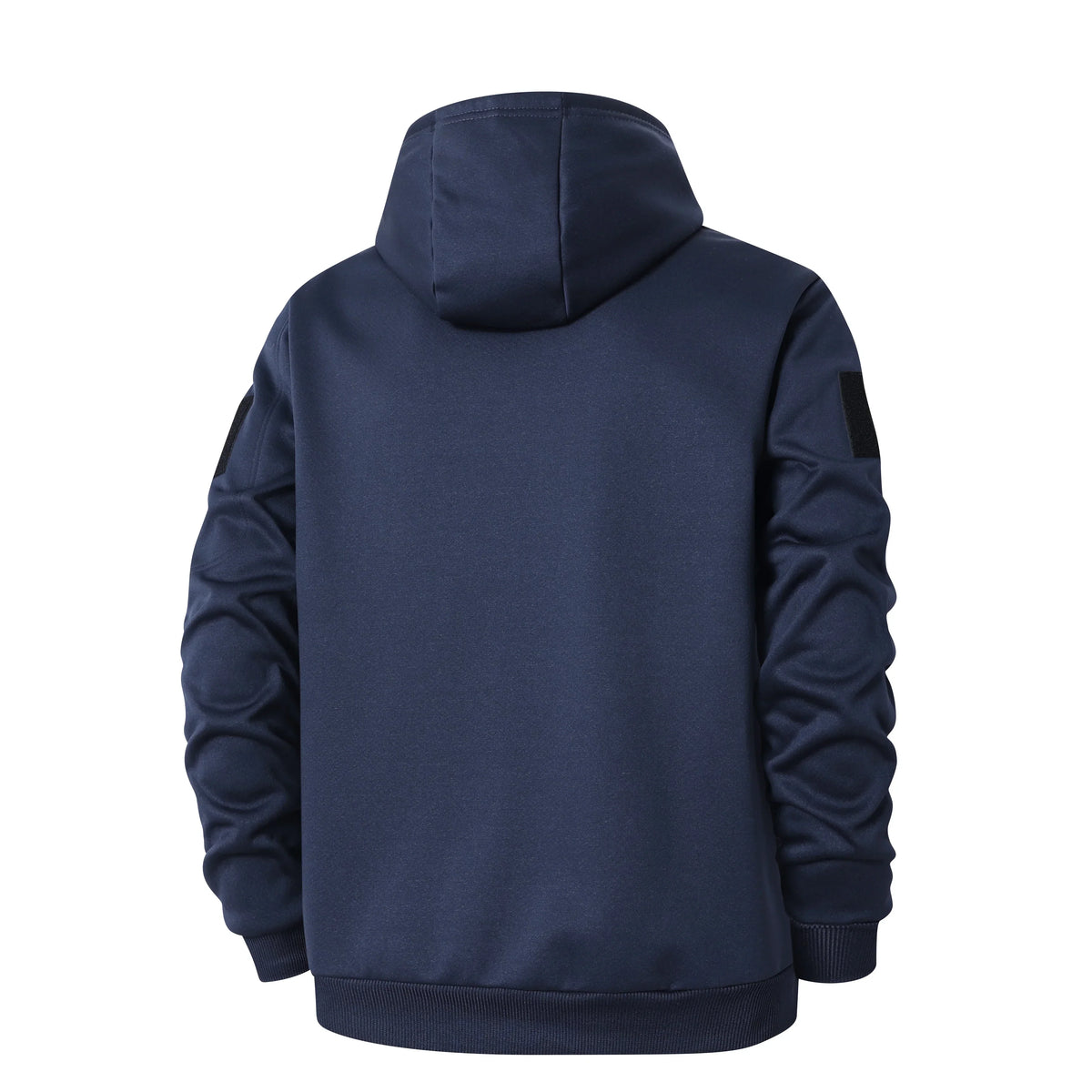 Men's Thick Sherpa-Lined Zip Hooded Jacket With Ribbed Trims