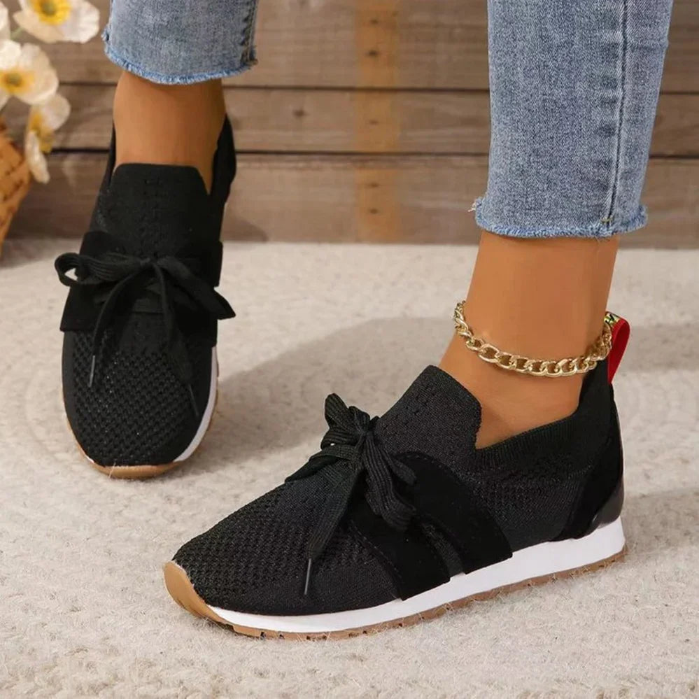 Women's Laceless Supportive Trainers with Grippy Sole