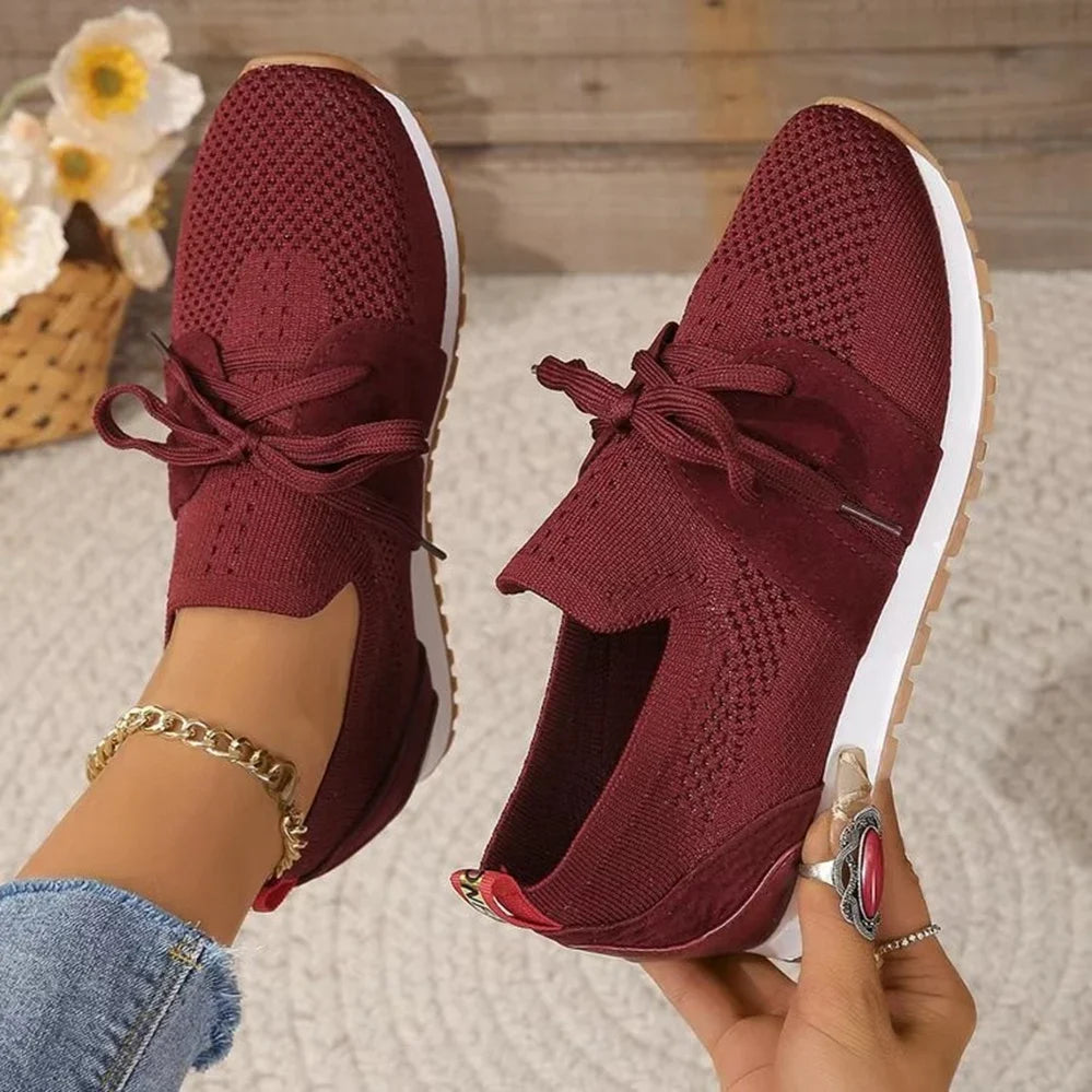 Women's Laceless Supportive Trainers with Grippy Sole