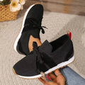Women's Laceless Supportive Trainers with Grippy Sole - Black