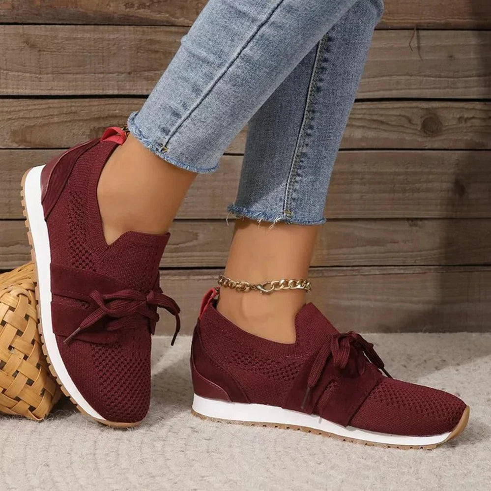 Women's Laceless Supportive Trainers with Grippy Sole