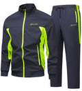 Men's Two Piece Tracksuit Set with Zip Jacket Activewear