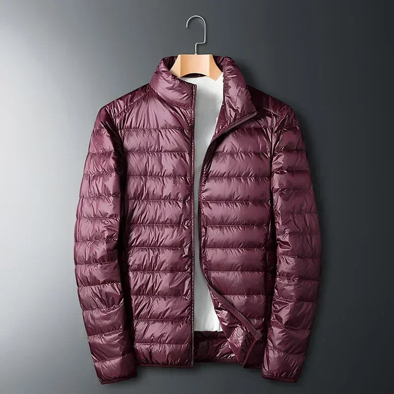 Men's Lightweight Puffer Jacket Compact Travel Outerwear